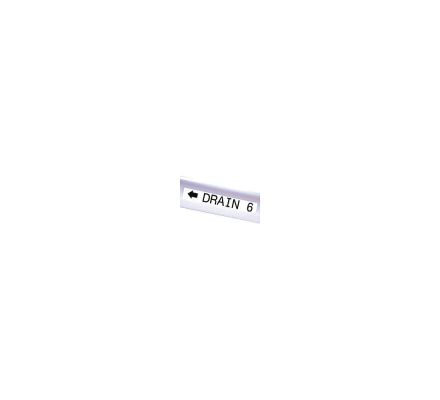 BRADY XC-500-595-WT-BK 1/2" x 30 ft Black/White Adhesive Label Tape Cartridge, 
