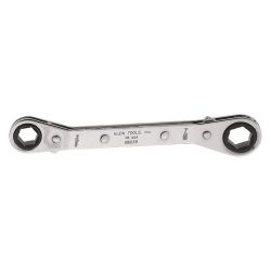 KLEIN TOOLS 68234, REVERSIBLE RATCHETING OFFSET - WRENCH, 1/4" X 5/16" 6-POINT 68234