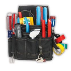 TOOL POUCH: POLYESTER 9 POCKET - ELECTRICIAN/MAINTNENACE