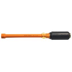 KLEIN TOOLS 646716INS, INSULATED NUT DRIVER, - CUSHION-GRIP, 6" HOLLOW-SHAFT, 646716INS