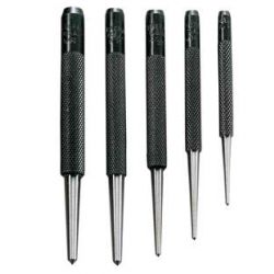 GENERAL TOOLS SPC74, 5 PC ROUND SHANK CENTER PUNCH - SET SPC74