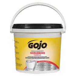 GOJO 6396-06, HAND CLEANER-SCRUBBING WIPES - 72 WIPES/PAIL 6396-06