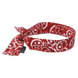CHILL-ITS BY ERGODYNE 12563, BANDANA - EVAPORATIVE COOLING - 6700CT W/CT TIE RED WESTERN 12563