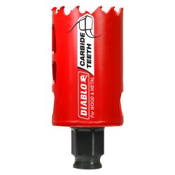 FREUD DIABLO DHS1625CT, HOLESAW-CARBIDE TIPPED 1-5/8" DHS1625CT