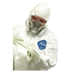 DUPONT TY127SWH2X002500, COVERALLS-HOODED TYVEK - ELASTIC WRIST/ANKLE XXLARGE TY127SWH2X002500