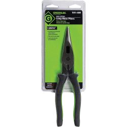 GREENLEE 0351-08M, PLIERS - LONG NOSE 8" - SIDE CUTTER MOLDED 0351-08M