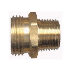 FAIRVIEW 196C, COUPLING-BRASS 3/8 - MALE HOSE X MALE PIPE 196C