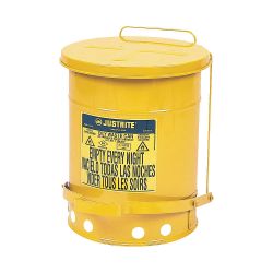 SAFETY OILY WASTE CAN 6 GAL - YELLOW
