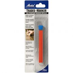 LACO MARKAL 96045, MARKER-ALL PURPOSE GREASE - PENCIL RED REFILLS 6PK 96045