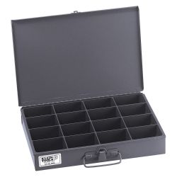 KLEIN TOOLS 54438, MID-SIZE PARTS-STORAGE BOX, - 16-COMPARTMENT 54438