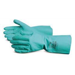 SUPERIOR GLOVE NIF3018-10, GLOVE-NITRILE GREEN SIZE 10 - N SERIES 12" LINED NIF3018-10
