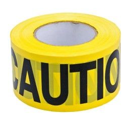 BRADY 92303, BARRIER TAPE-YELLOW/BLK - 3" X 1000 FT "CAUTION" Y349545 92303