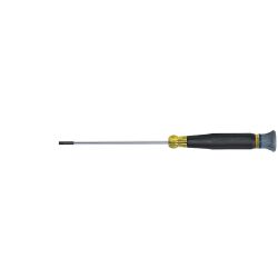 KLEIN TOOLS 6144, SCREWDRIVER-ELECTRONICS - 1/8" SLOTTED, 4" BLADE 6144