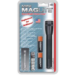 MAGLITE M2A016, FLASHLIGHT-MINI MAG BLACK - 1.5 VOLT 'AA' SIZE M2A016