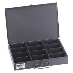 KLEIN TOOLS 54437, STORAGE BOX-MID SIZE PARTS - 12 COMPARTMENT 54437