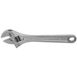 KLEIN TOOLS 507-12, WRENCH-ADJUSTABLE-CHROME 12" - EXTRA CAPACITY 1-1/2" OPENING 507-12