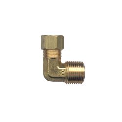 FAIRVIEW 69-6C, COMPRESSION ELBOW-90'(DISHWHR) - 3/8 TUBE X 3/8 MALE PIPE 69-6C