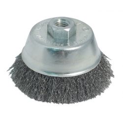  ROK 45100, WIRE CUP BRUSH 3" CRIMPED 45100