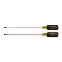 KLEIN TOOLS 85072, SCREWDRIVER SET-LONG 2 PC - PHILLIPS AND SLOT TIPPED 85072
