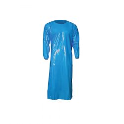 TOP DOG 6 MIL GOWN - LARGE - BLUE 10/CS