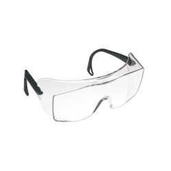3M CABOT 12166, GLASSES-SAFETY BLK ADJ TEMPLES - CLEAR LENS OVER-THE-GLASSES 12166