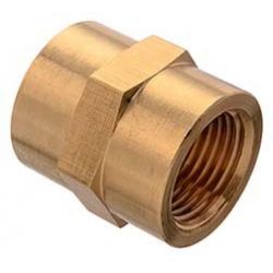 PAULIN / DOMINION FITTINGS D103-A, BRASS PIPE COUPLING 207P-2 - 1/8" D103-A