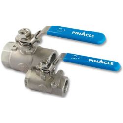 PINACLE STAINLESS STEEL 316VTB20375, BALL VALVE - THR'D 3/8" - BALL/SS 2000 WOG 316VTB20375
