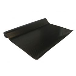 WFS APPROVED RMBF-.125-36, FINE RIB RUBBER RUNNER 1/8" TH - 3' WIDE BLACK (75 LIN.FT/ROLL) RMBF-.125-36