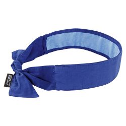 CHILL-ITS BY ERGODYNE 12567, CHILL-ITS 6700CT EVAP-COOL - BANDANA W/COOL TOWEL-TIE BLUE 12567