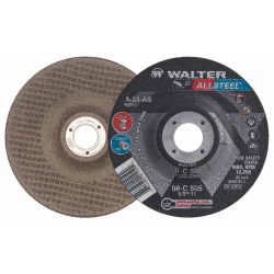WALTER SURFACE TECHNOLOGIES 08C452, WHEEL 4-1/2 X 1/8 X 7/8 - A30-AS FOR STEEL & STAINLESS 08C452