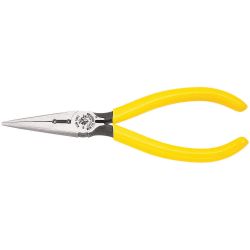 KLEIN TOOLS D203-6H2, PLIERS-LONG NOSE SIDE CUTTERS - 6-5/8 W/STRIPPING HOLES D203-6H2