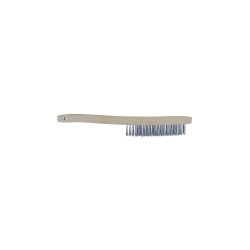 FELTON BRUSH 188SS, SCRATCH BRUSH-CURVED HDLE - 6" STAINLESS 4 X 19 ROW 188SS