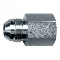 FAIRVIEW S3746-4B, CONNECTOR - STEEL - 1/4JICX1/4FPT #846FS04-04 S3746-4B