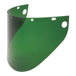 HONEYWELL - NORTH SAFETY 4199GREEN, FACESHIELD FOR F500 CROWN PRO- TECTOR 19"X 9-3/4"X.060 GREEN 4199GREEN