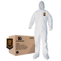 COVERALL - A40 KLEENGUARD LARGE HOOD/BOOT
