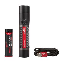 COMPACT FLASHLIGHT 800L USB RECHARGEABLE
