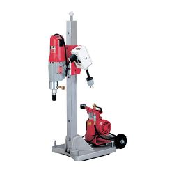 MILWAUKEE 4120-22, CORE RIG COMPLETE W/LARGE VAC - PAD, AMP METER, MOTOR, STAND 4120-22