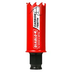 FREUD DIABLO DHS1063CT, HOLESAW-CARBIDE TIPPED 1-1/16" - 1-1/16" CARBIDE TIPPED DHS1063CT