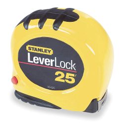 STANLEY 30-825, TAPE RULE- YELLOW CLAD - 25' X 1" 30-825