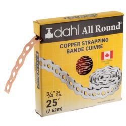 DAHL VALVE LIMITED 9060, COPPER STRAPPING - 3/4 X 25 FT 24 GAUGE 9060
