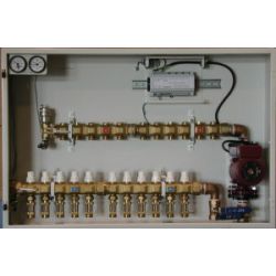 HYDRONIC PANEL SYSTEMS 956, #956 MULTIZONE MANIFOLD STAT. - WITH CIRC AND ZONE VALVES 956