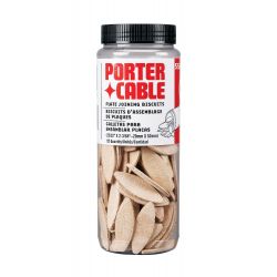 PORTER CABLE 5561, PLATE JOINING BISCUITS "10" - 125/PKG(TUBE) 5561