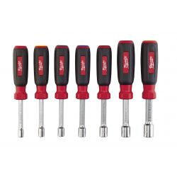 MILWAUKEE 48-22-2507, NUT DRIVER - 7PC KIT SAE - HOLLOW CORE-MAGNETIC 48-22-2507