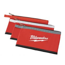 MILWAUKEE 48-22-8193, ZIPPERED POUCHES-COLOURED - 3 PACK 48-22-8193