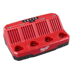 MILWAUKEE 48-59-1204, SEQUENTIAL CHARGER - M12 - FOUR BAY 48-59-1204