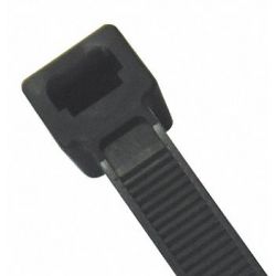 CABLE TIE,STANDARD,11.8 IN.,BL ACK,PK100