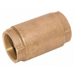CHECK VALVE,1/2 IN,THREADED,BR ONZE