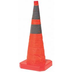 COLLAPSIBLE TRAFFIC CONE, 18" H, 4/CASE
