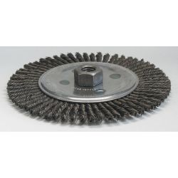 BRUSH WHEEL WIRE KNOT 6-1-2IN