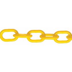CHAIN PLASTIC #4 YELLOW 1IN X5 0FT